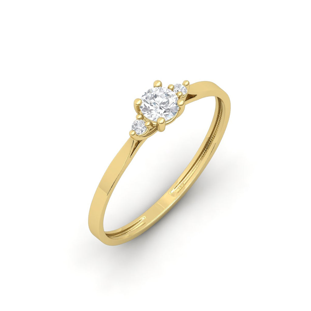Solitário Três Pedras