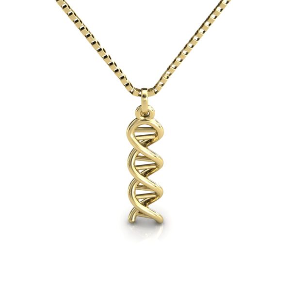 Pingente Molécula Química Dna Ouro 18k